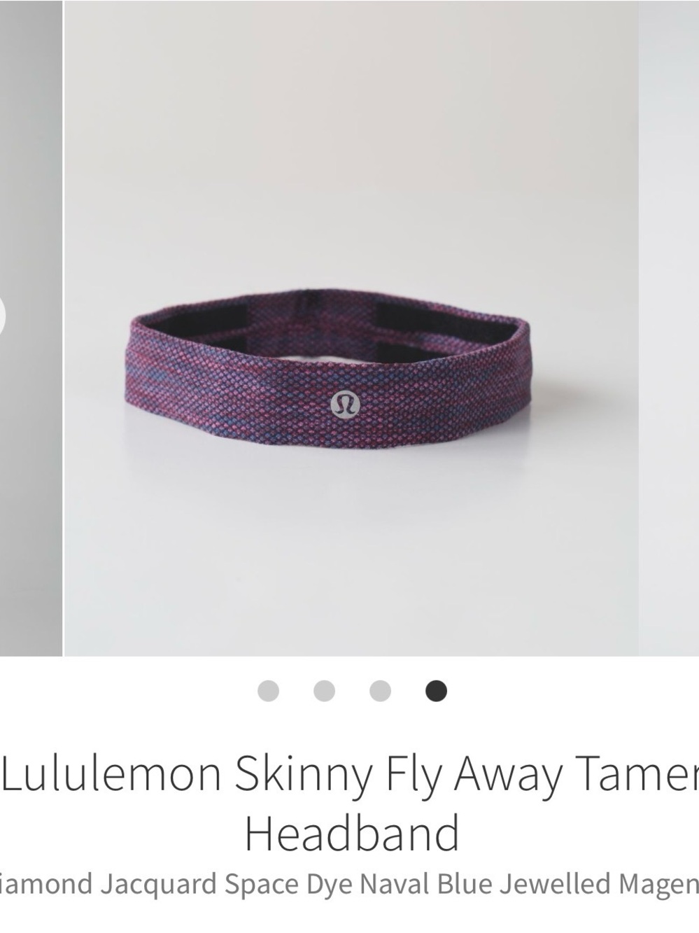 lululemon athletica Headband — Jewel Tone Magenta & Navy